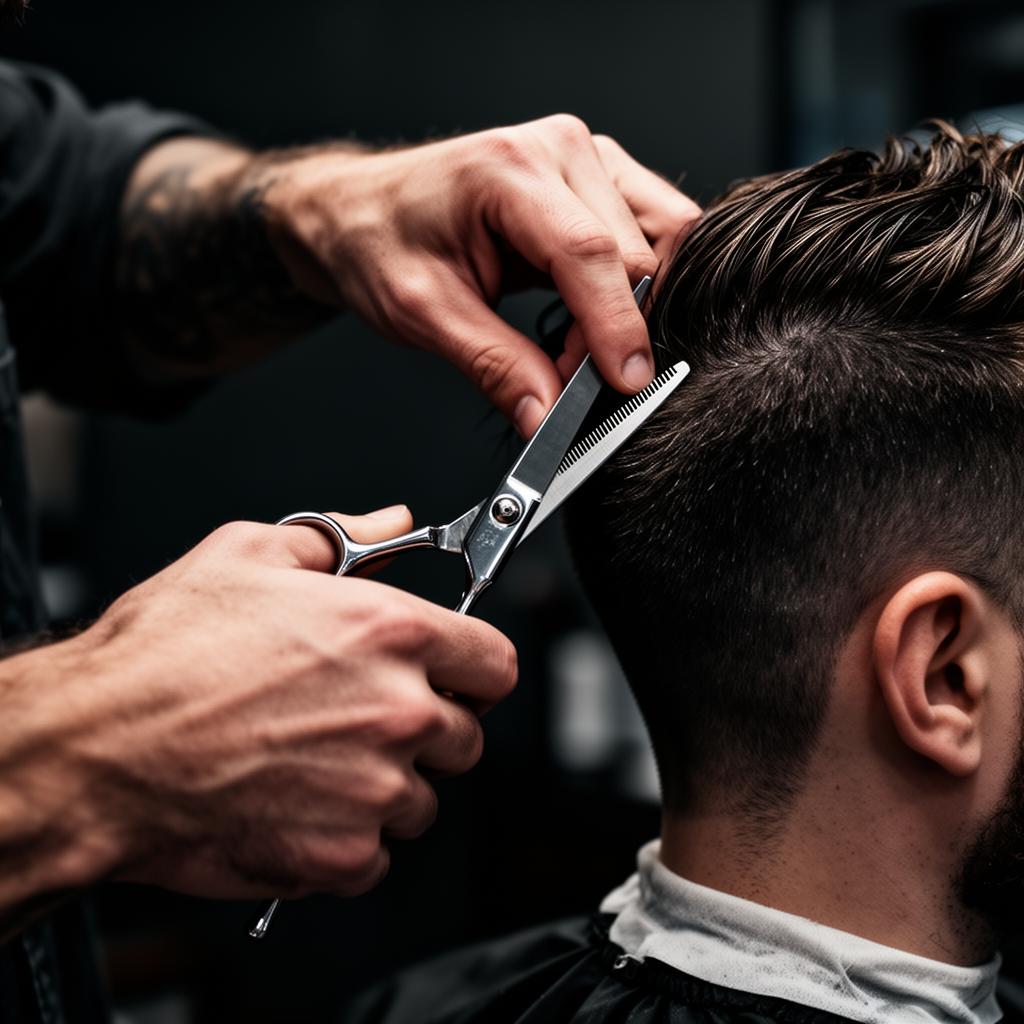 Coupe précise réalisée au Barbershop 95